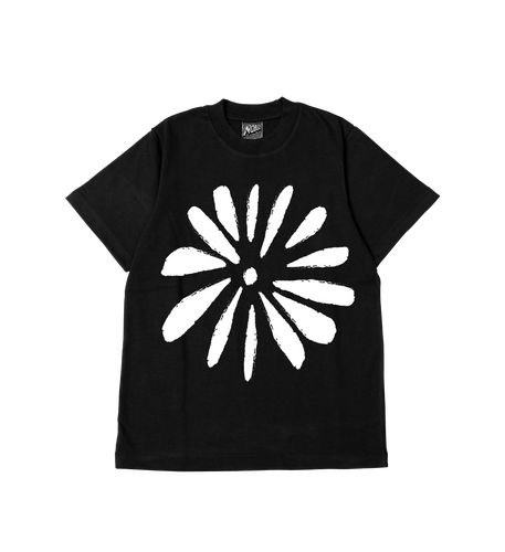 HD MOON FLOWER LOGO HEAVYWEIGHT BLACK TEE